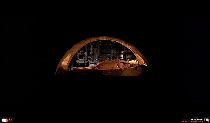 Keanu Reeves's butt in "The Matrix Reloaded"